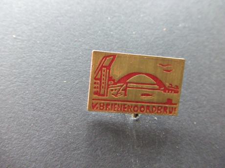 Van Brienenoord brug Rotterdam file rood